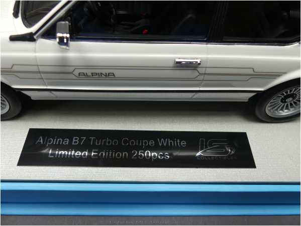 1:18 BMW E24 6-ER ALPINA B7 S TURBO COUPE 1985 WITHE = NEU & LS OVP
